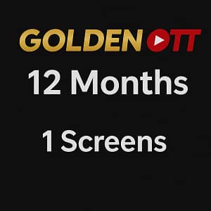 GOLDEN OTT IPTV 12 Months / 1 Screen Access