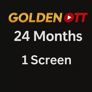 Golden OTT - 24 Months IPTV Subscription | 1 Screen Access